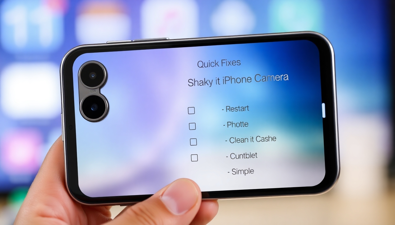 iPhone kamerası titriyor mu? 2 dakikada kendin düzelt 6 Pratik ve hızlı çözüm yöntemleri listesi