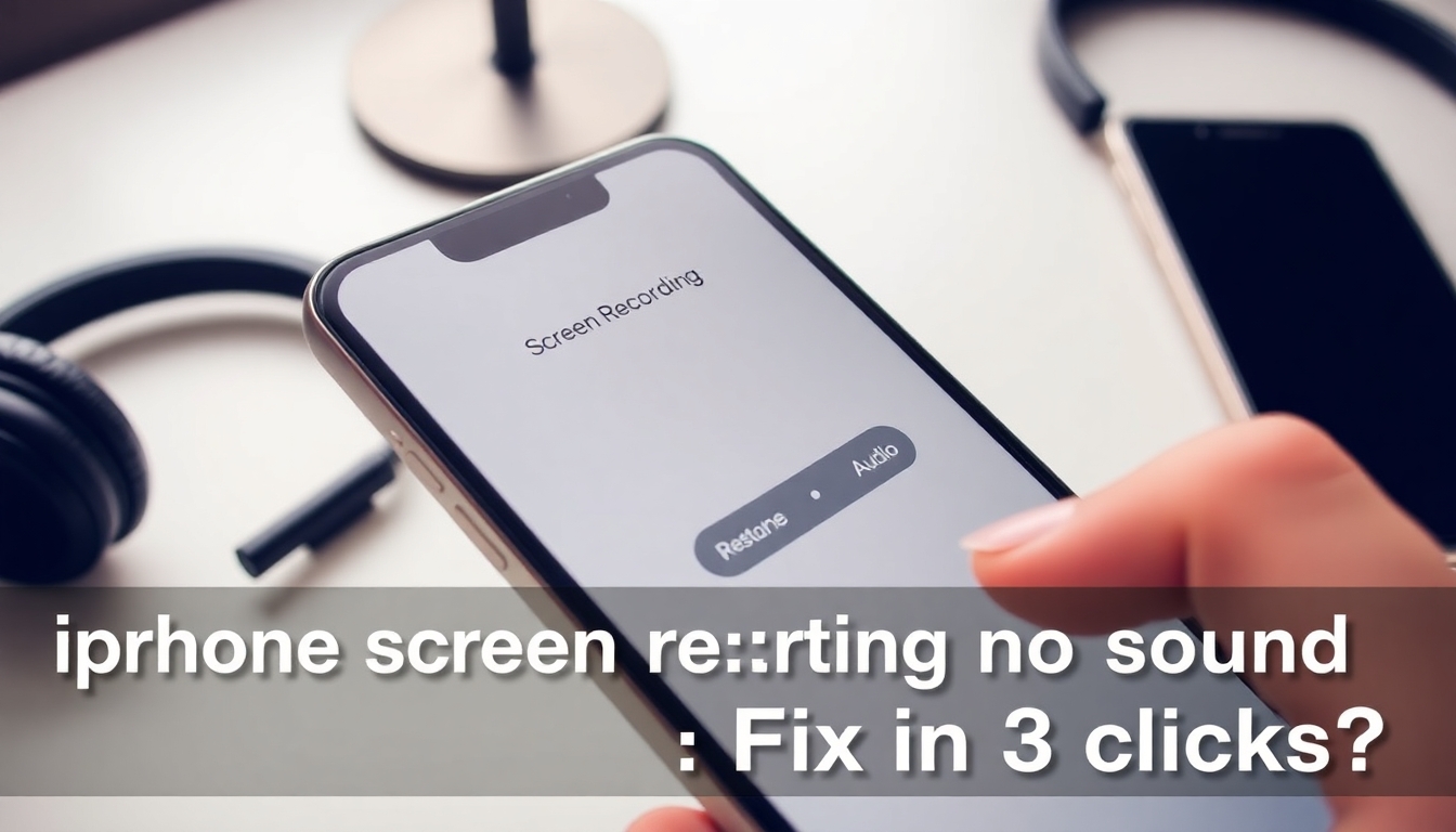 iPhone’da ekran kaydı ses almıyor mu? 3 tıkla düzelt 6 Geçici çözümler: Cihazı yeniden başlat