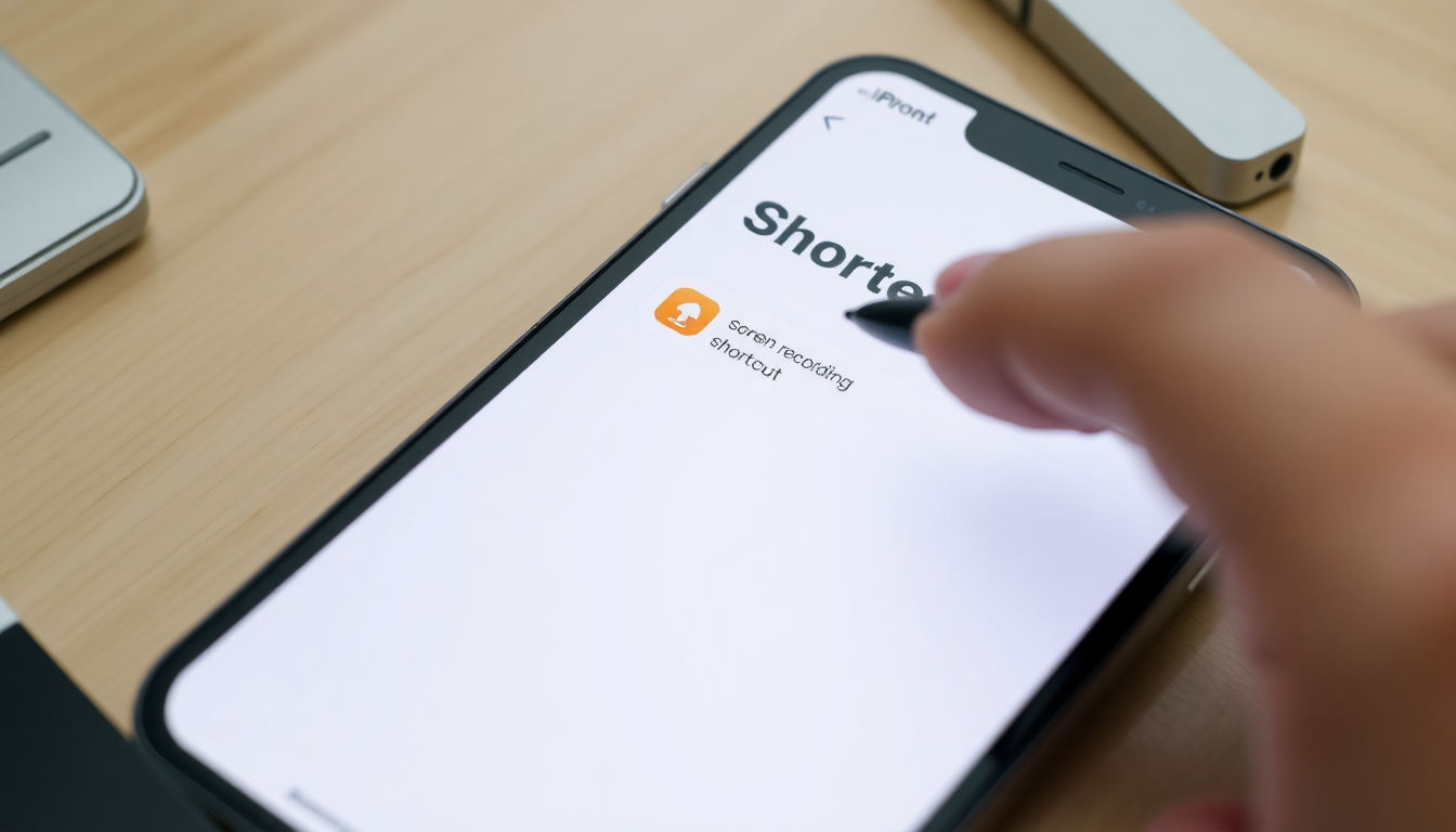 Tek Tıkla Ekran Kaydı İçin Kısayol Oluşturma