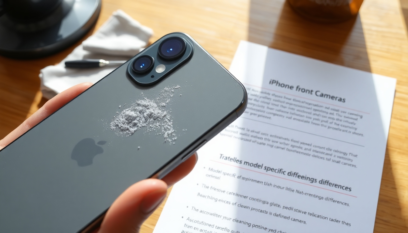 iPhone modeline göre ön kamera temizliği farkları