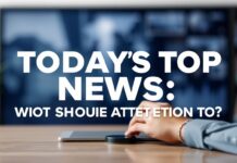 Bugünün En Önemli Haberleri: Nelere Dikkat Etmeliyiz? Today's Top News: What Should We Pay Attention To?